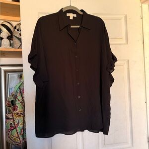 Michael Kors Elegant Black Blouse